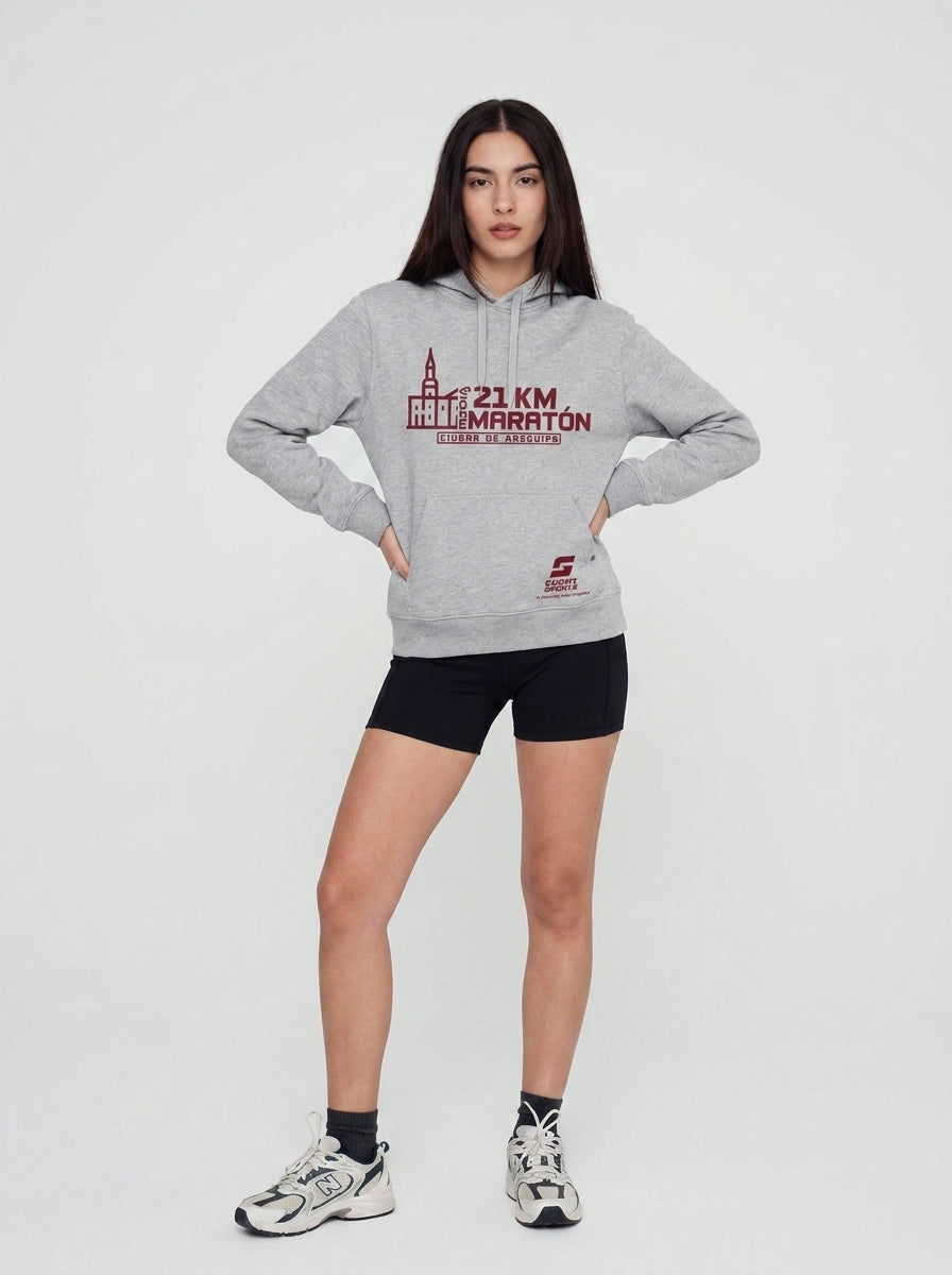 Hoddie oficial MMCA 21k - Gris