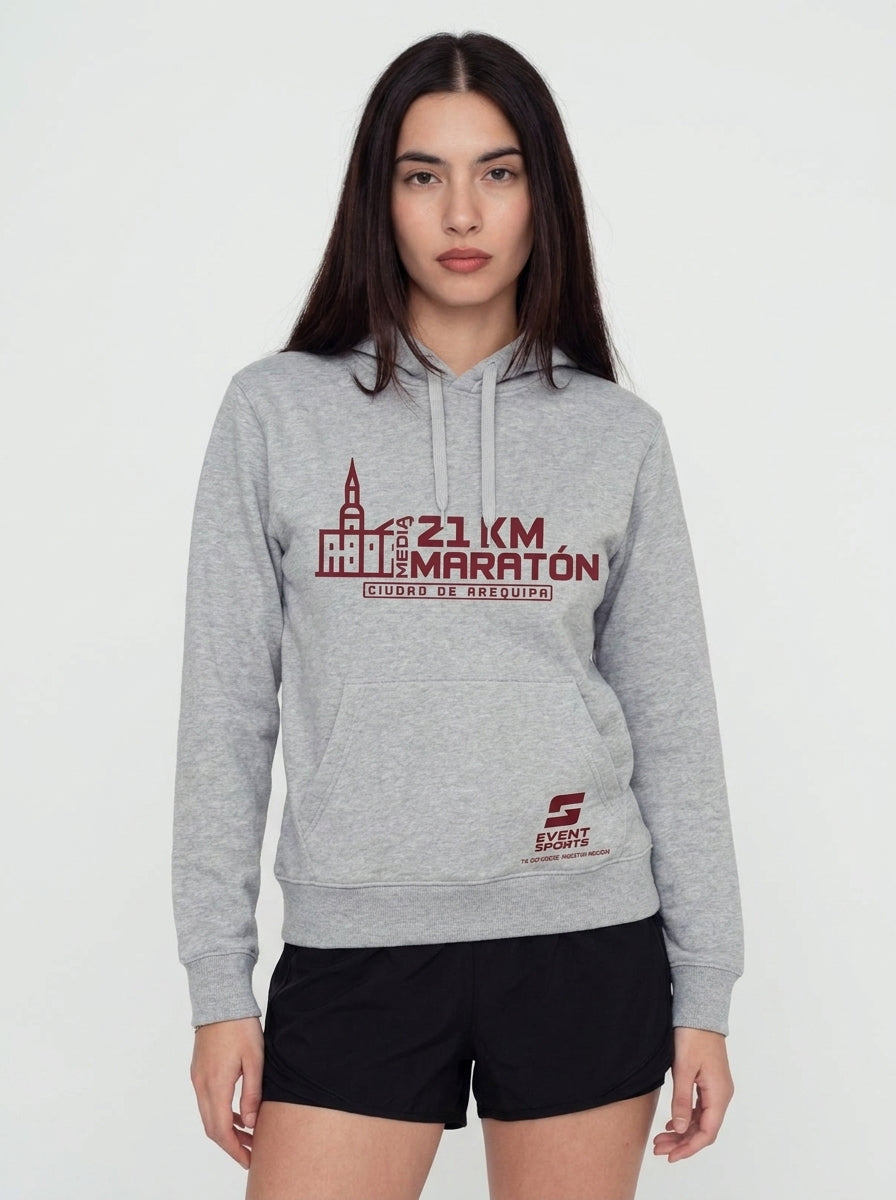 Hoddie oficial MMCA 21k - Gris