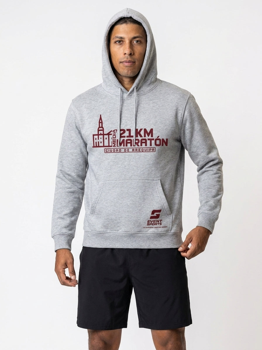 Hoddie oficial MMCA 21k - Gris